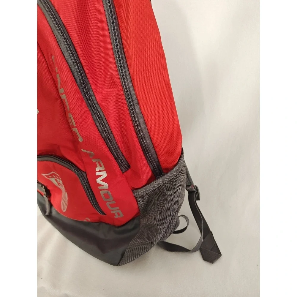 Under Armour Backpack Storm1 Red Grey Sports Travel large‎ Pack Bag Overnight